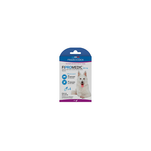 Pipettes antiparasitaires FRANCODEX grand chienFipromédic 4 x 2,68ml