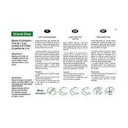 Pipettes antiparasitaires pour chat