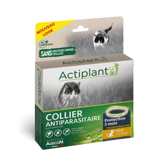 Collier antiparasitaire ""E-collier"" pour chat