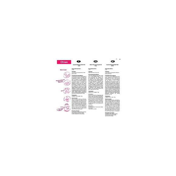 Collier antiparasitaire ESSENTIEL rouge pour chien