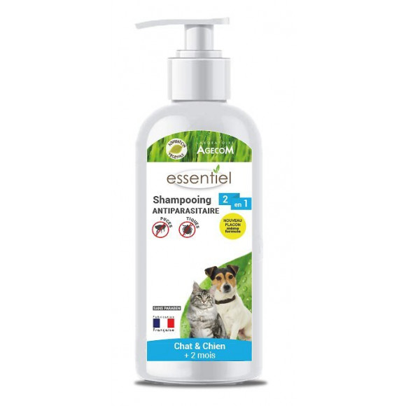 Shampooing antiparasitaire ESSENTIEL pour chat et chien 250ml