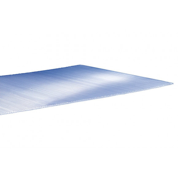 Polycarbonate alvéolaire 4mm clair - 2 parois 2x 1.05m