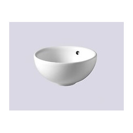 Vasque à poser céramique blanc forme ronde