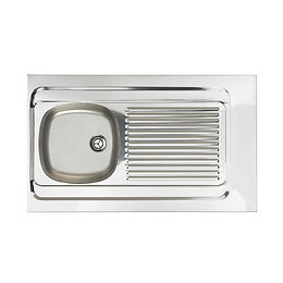 Evier Inox 1 Bac 1 égouttoir 120x60