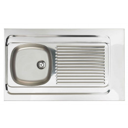 Evier Inox 1 Bac 1 égouttoir 120x60