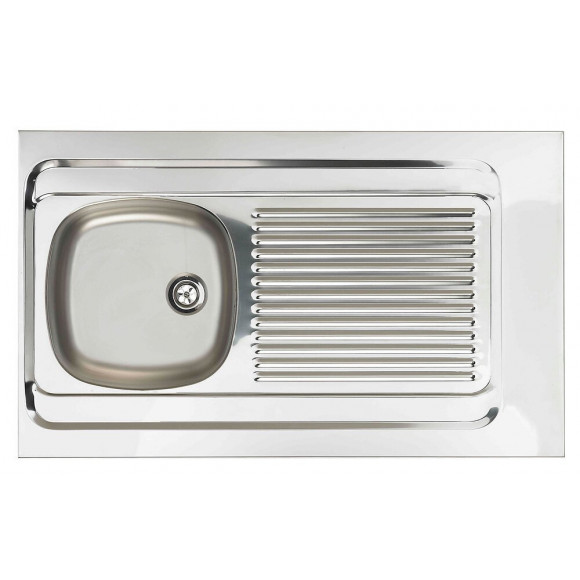 Evier Inox 1 Bac 1 égouttoir 120x60