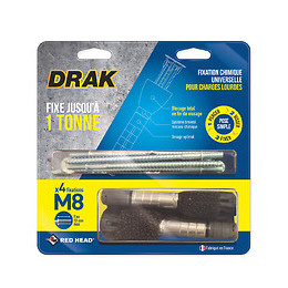 Kit de scellement chimique à expansion drak DM8BL4