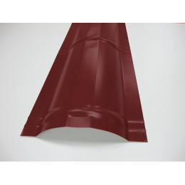 Faîtière brun/rouge pour panneau tuiles acier 210cm