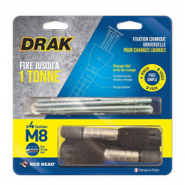 Kit de scellement chimique à expansion drak DM8BL4