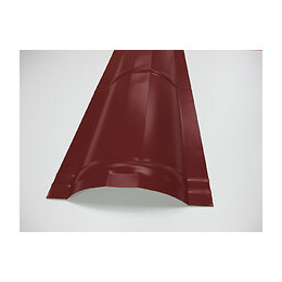 Faîtière brun/rouge pour panneau tuiles acier 210cm