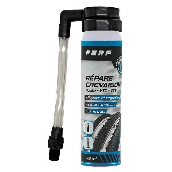 Aérosol répare crevaison cycle