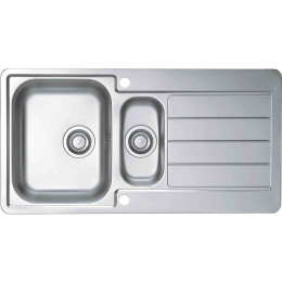 Evier Inox Line 1,5 Bac 1 égouttoir 98x50 Toilé