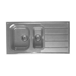 Evier SMC Alabama 1,5 Bac 1égouttoir 98x50 Béton