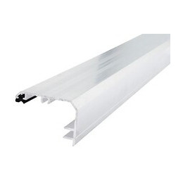 Profil de bordure monobloc aluminium blanc 32mm 4m
