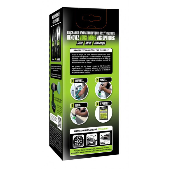 GS27 kit rénovateur optiques machine
