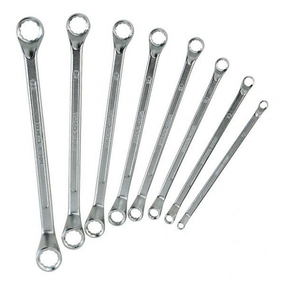 Jeu De 8 Clés Polygonales Acier Chrome Vanadium