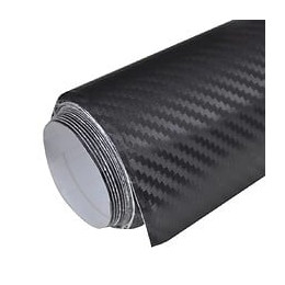 Film Fibre De Carbone 3d Vinyl Noir 152 X 500 Cm Pour Voiture -