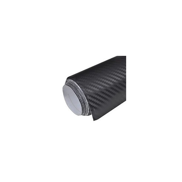 Film Fibre De Carbone 3d Vinyl Noir 152 X 500 Cm Pour Voiture -