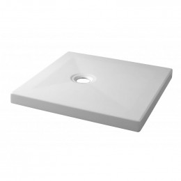 Receveur De Douche 80x80 Blanc À Poser En Grès