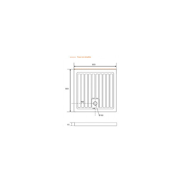 Receveur De Douche 80x80 À Poser Carré En Grés