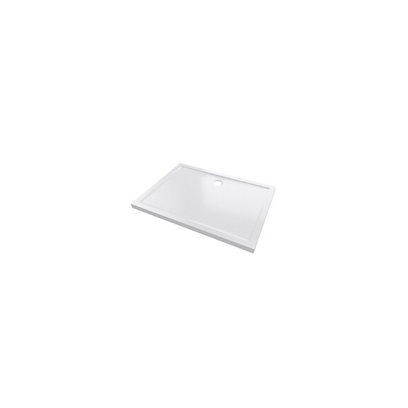 Receveur De Douche A Poser Extra-plat Blanc Rectangle -120x90cm -bac De Douche Whiteness Ii 120