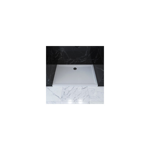 Receveur De Douche A Poser Extra-plat Blanc Rectangle -120x90cm -bac De Douche Whiteness Ii 120