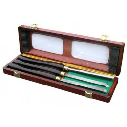 3 Outils De Tourneur Manche Bois Pro