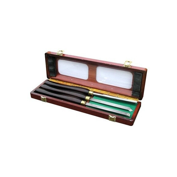 3 Outils De Tourneur Manche Bois Pro