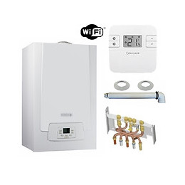 Chaudière Gaz Condensation Mpx Mi Slim De Dietrich 29 Kw  Complète (dosseret + Douilles + Ventouse) Avec Thermostat Wifi Conn