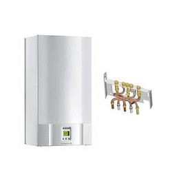 Chaudière Gaz Basnox Zena Econox Xs Msx De Dietrich 24 Kw / Vmc Complète (douilles + Dosseret)