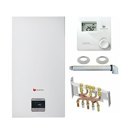Chaudière Gaz Condensation Isotwin Condens Saunier Duval 25 Kw Complète (ventouse + Douilles + Dosseret) Avec Thermostat Fila