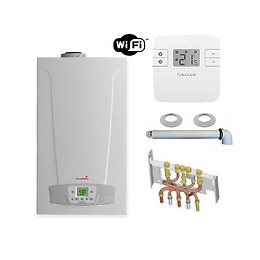 Chaudière Gaz Condensation Initia + Max Chappée 25 Kw Complète (ventouse + Douilles + Dosseret) Avec Thermostat Connecté