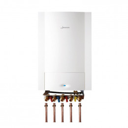 Chaudière Gaz Murale Condensation Egalis Ballon Condens E.l.m Leblanc 24kw Nue (douilles + Dosseret)