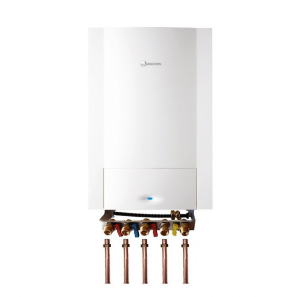 Chaudière Gaz Murale Condensation Egalis Ballon Condens E.l.m Leblanc 24kw Nue (douilles + Dosseret)