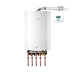 Chaudière Gaz Murale Condensation Egalis Ballon Condens E.l.m Leblanc 24kw Complète (ventouse + Douilles + Dosseret) Avec The