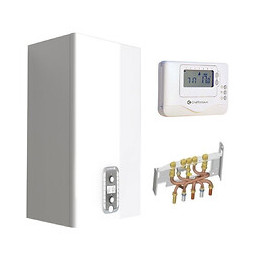 Chaudière Gaz Basnox Urbia Nox Chaffoteaux 24 Kw Vmc Complète (douilles + Dosseret) Avec Thermostat Filaire