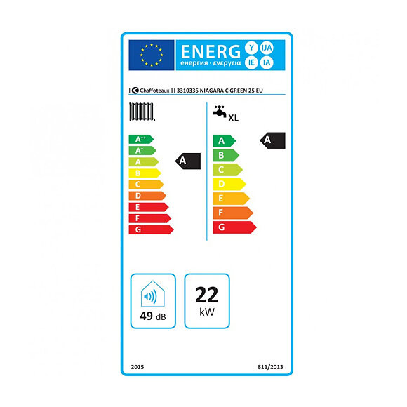 Chaudière Gaz Condensation Niagara C Green 25 Kw Complète (ventouse + Douilles + Dosseret) Avec Thermostat Filaire
