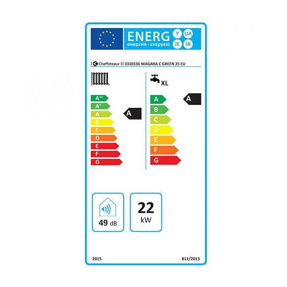 Chaudière Gaz Condensation Niagara C Green 25 Kw Complète (ventouse + Douilles + Dosseret) Avec Thermostat Connecté