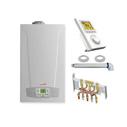 Chaudière Gaz Condensation Initia + Max Chappée 25 Kw Complète (ventouse + Douilles + Dosseret) Avec Thermostat Filaire