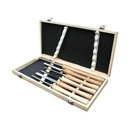 6 Outils De Tourneur Manche Bois Pro