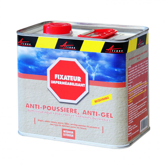 Durcisseur Fixateur Béton Tuile Sol Mur Joint Anti Poussière Hydrofuge Protection Anti Gel Arcafix - Liquide- Transparent - 2