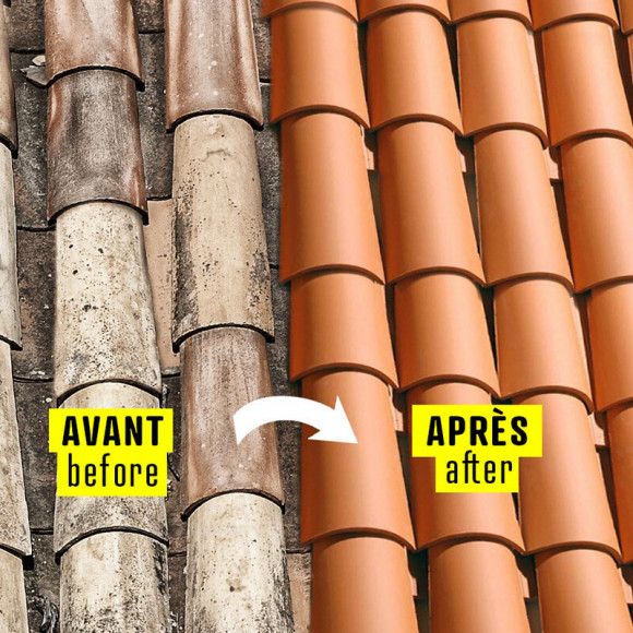 Hydrofuge Coloré Imperméabilisant Toiture Tuiles Terre Cuite Béton Ciment Fibrociment Ardoise Hydrofuge Teinté - Ardoise (r