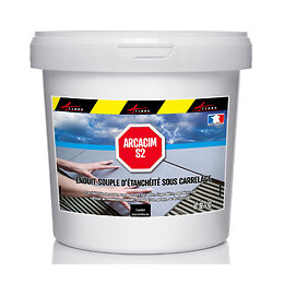 Enduit D'étanchéité Sous Carrelage Imperméabilisation Béton Dalle Chape Terrasse Bassin Piscine Fissure Souple Arcacim S2 