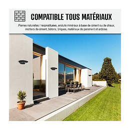 Fongicide Concentré Antimousse Pour Murs Façade - Élimine Aussi Algues Et Lichens  - Anti-dépôt Vert - Liquide- Transparen