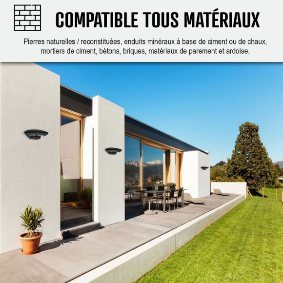 Fongicide Concentré Antimousse Pour Murs Façade - Élimine Aussi Algues Et Lichens  - Anti-dépôt Vert - Liquide- Transparen