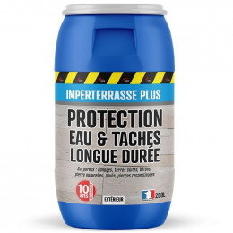 Hydrofuge Imperméabilisant Terrasse Balcon Sol Garantie 10 Ans Anti-taches Pierres Dalle Béton - Incolore - 200 L - Arcane In