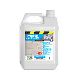 Hydrofuge Imperméabilisant Terrasse Balcon Sol Garantie 10 Ans Anti-taches Pierres Dalle Béton - Incolore - 2 L (environ 12m2