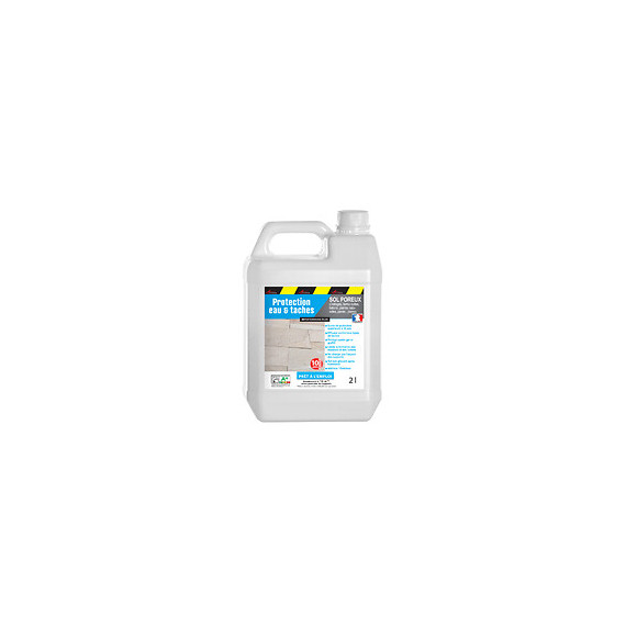 Hydrofuge Imperméabilisant Terrasse Balcon Sol Garantie 10 Ans Anti-taches Pierres Dalle Béton - Incolore - 2 L (environ 12m2
