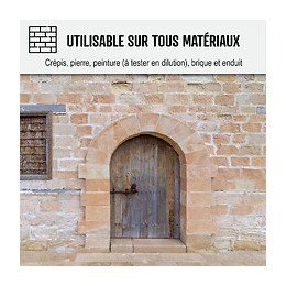 Nettoyant Facade Produit Professionnel Rapide Crépi Enduit - Transparent - 20 L - Arcane Industries