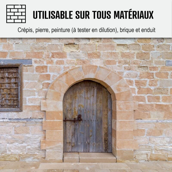 Nettoyant Facade Produit Professionnel Rapide Crépi Enduit - Transparent - 20 L - Arcane Industries